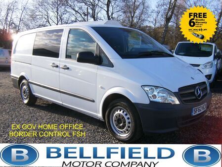 MERCEDES-BENZ VITO 113 CDI DUALINER LWB CREW VAN 6 SEATS EX HOME OFFICE