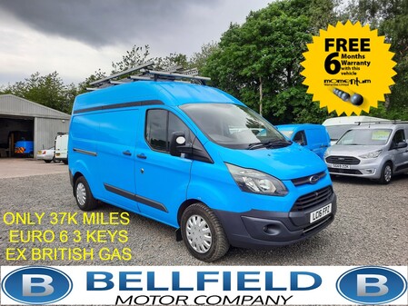 FORD TRANSIT CUSTOM 2.0 TDCi 340 lwb twin side door HR high roof ac