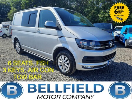 VOLKSWAGEN TRANSPORTER 2.0 TDI T28 BlueMotion Tech Highline KOMBI CREW VAN